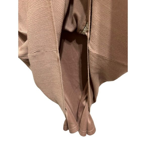 Ya Los Angeles Small Brown‎ Ivory Cold Shoulder Tunic Top Crochet Boho Peasant - Picture 4 of 8